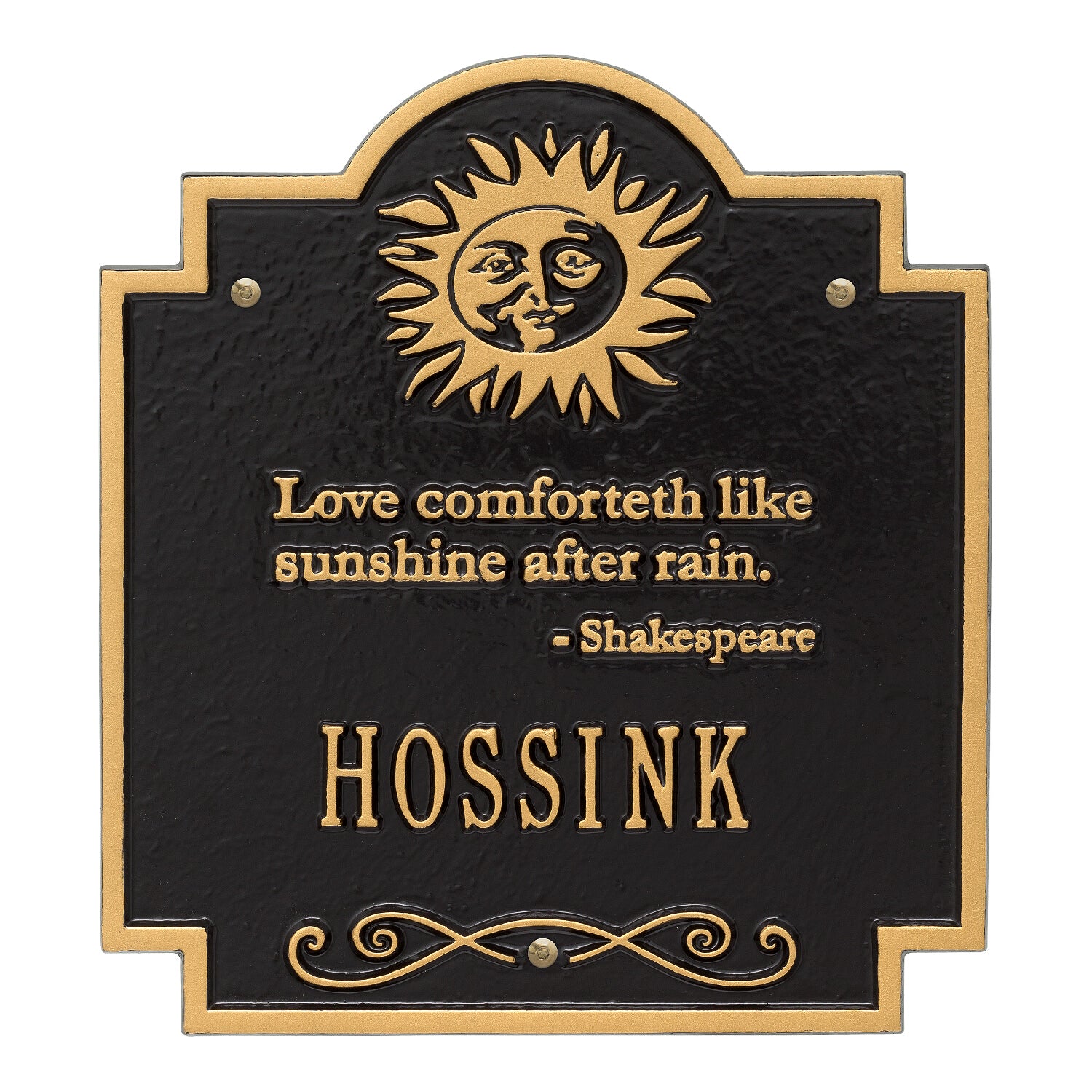 Sun Poem Personalized Plaque