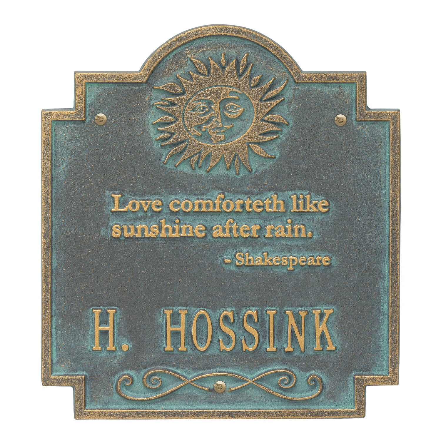 Sun Poem Personalized Plaque