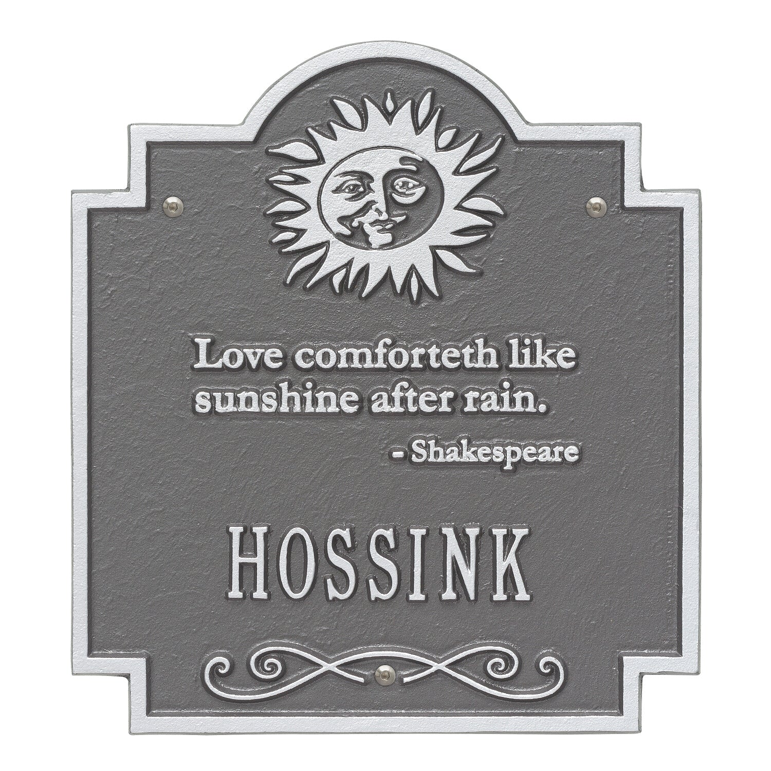 Sun Poem Personalized Plaque