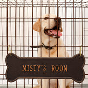 Hanging Bone 1-Line Personalized Crate Plaque