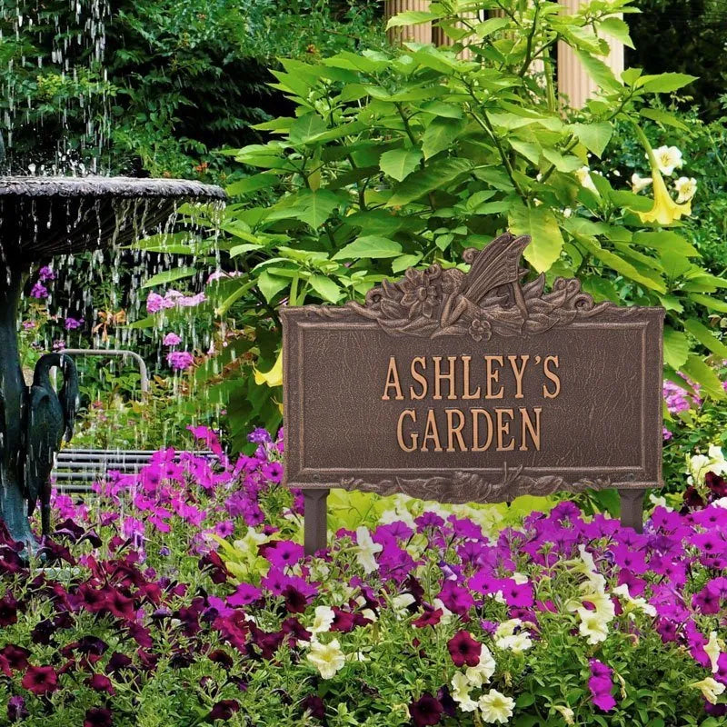 Fairy Garden Personalized Lawn Plaque