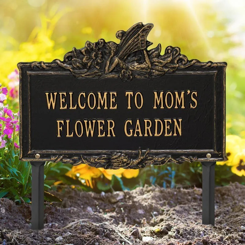 Fairy Garden Personalized Lawn Plaque