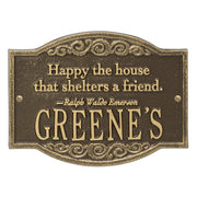 Emerson Quote Personalized Plaque
