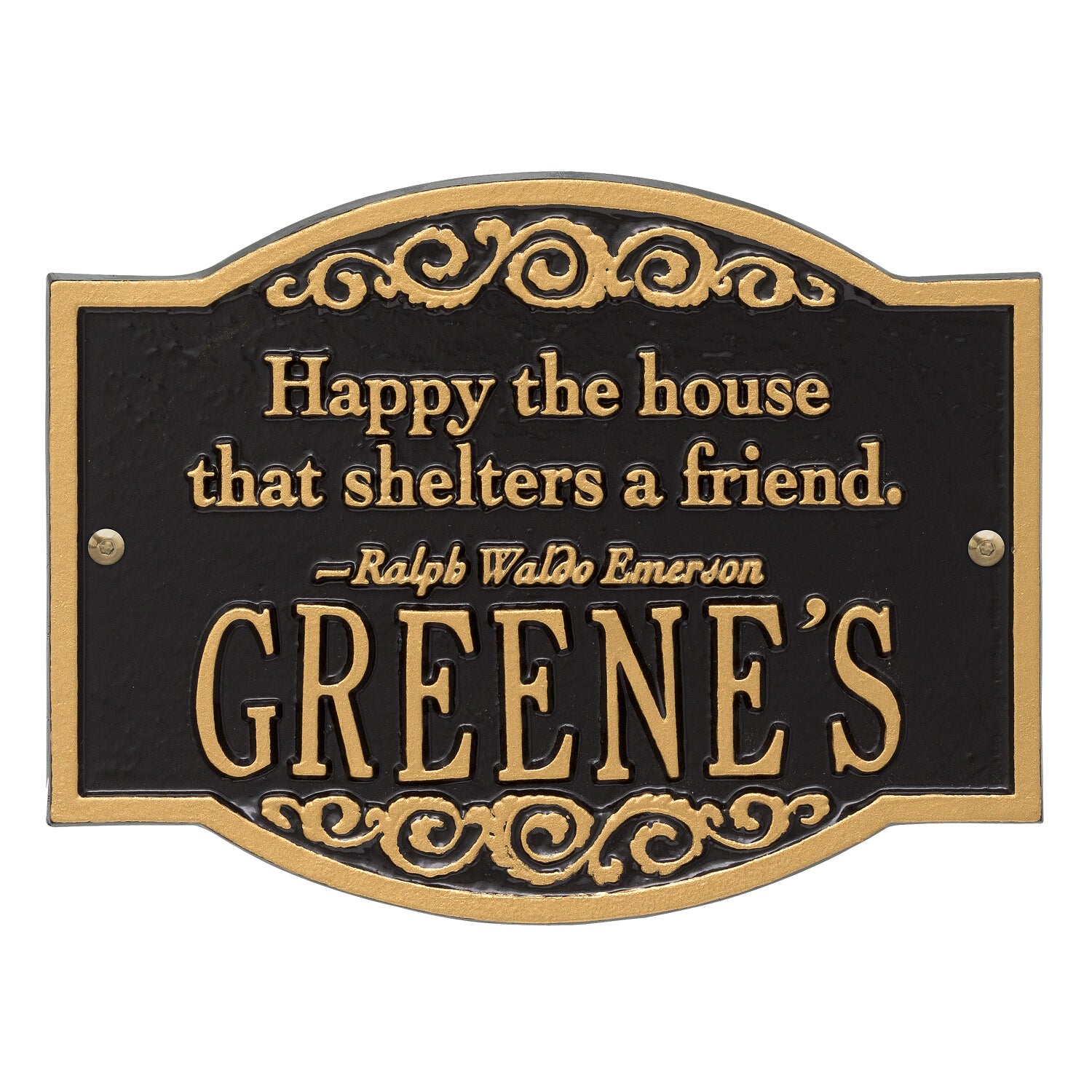 Emerson Quote Personalized Plaque