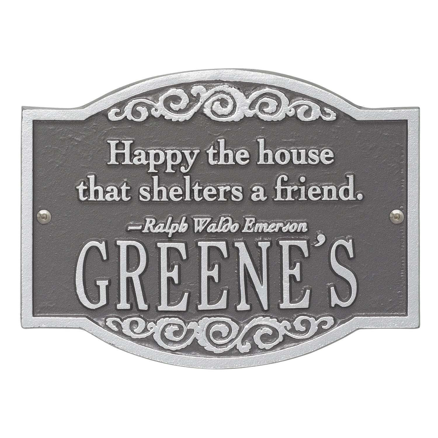 Emerson Quote Personalized Plaque