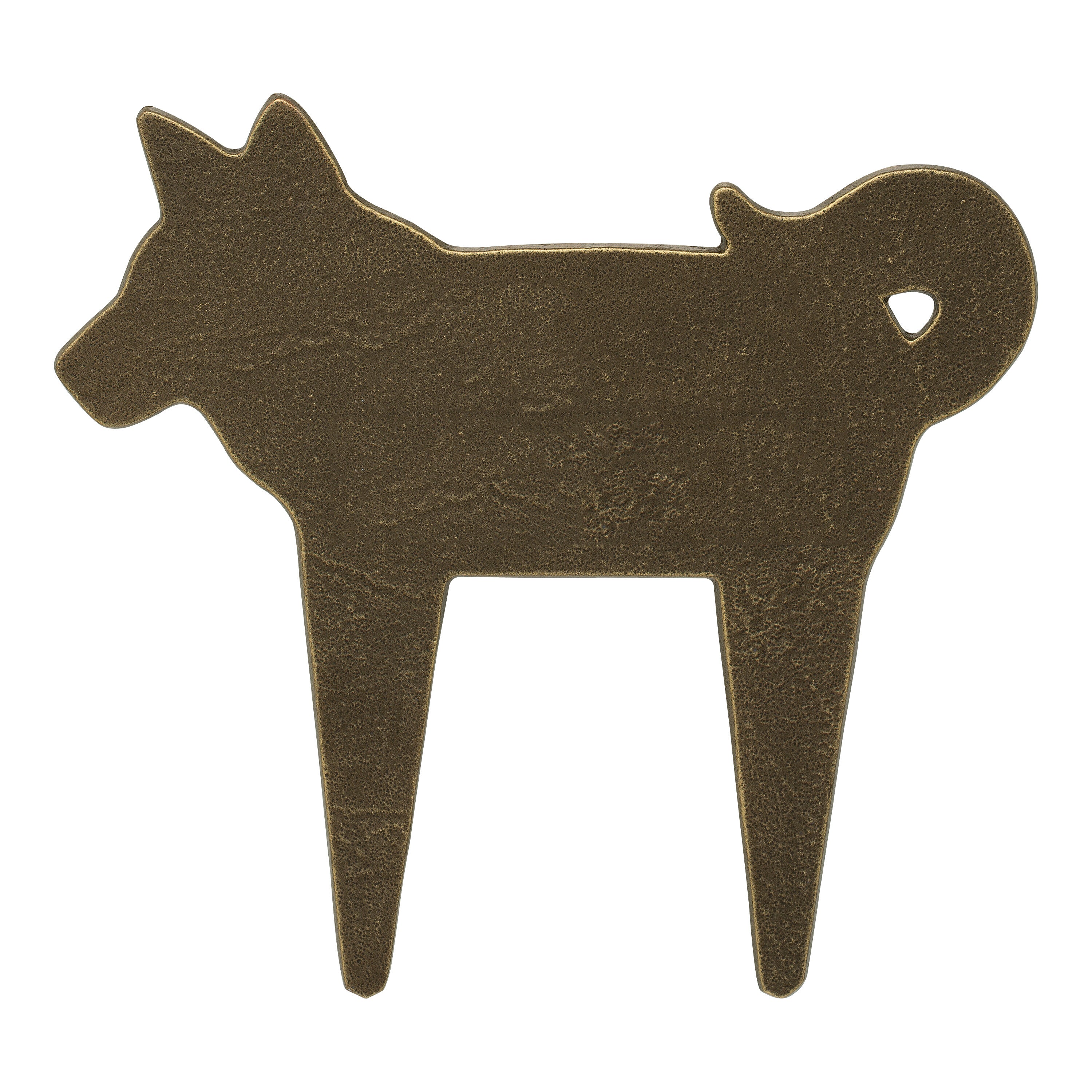 Dog Silhouette Pet Memorial Personalized Lawn Plaque