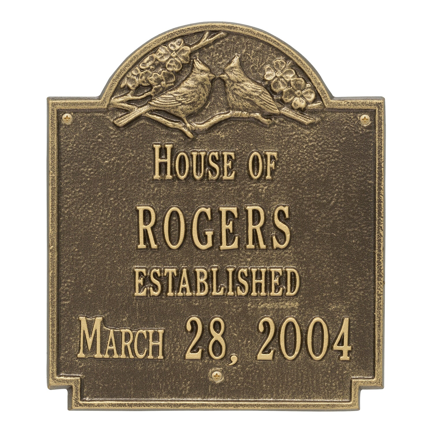 Cardinal Wedding / Anniversary Personalized Plaque