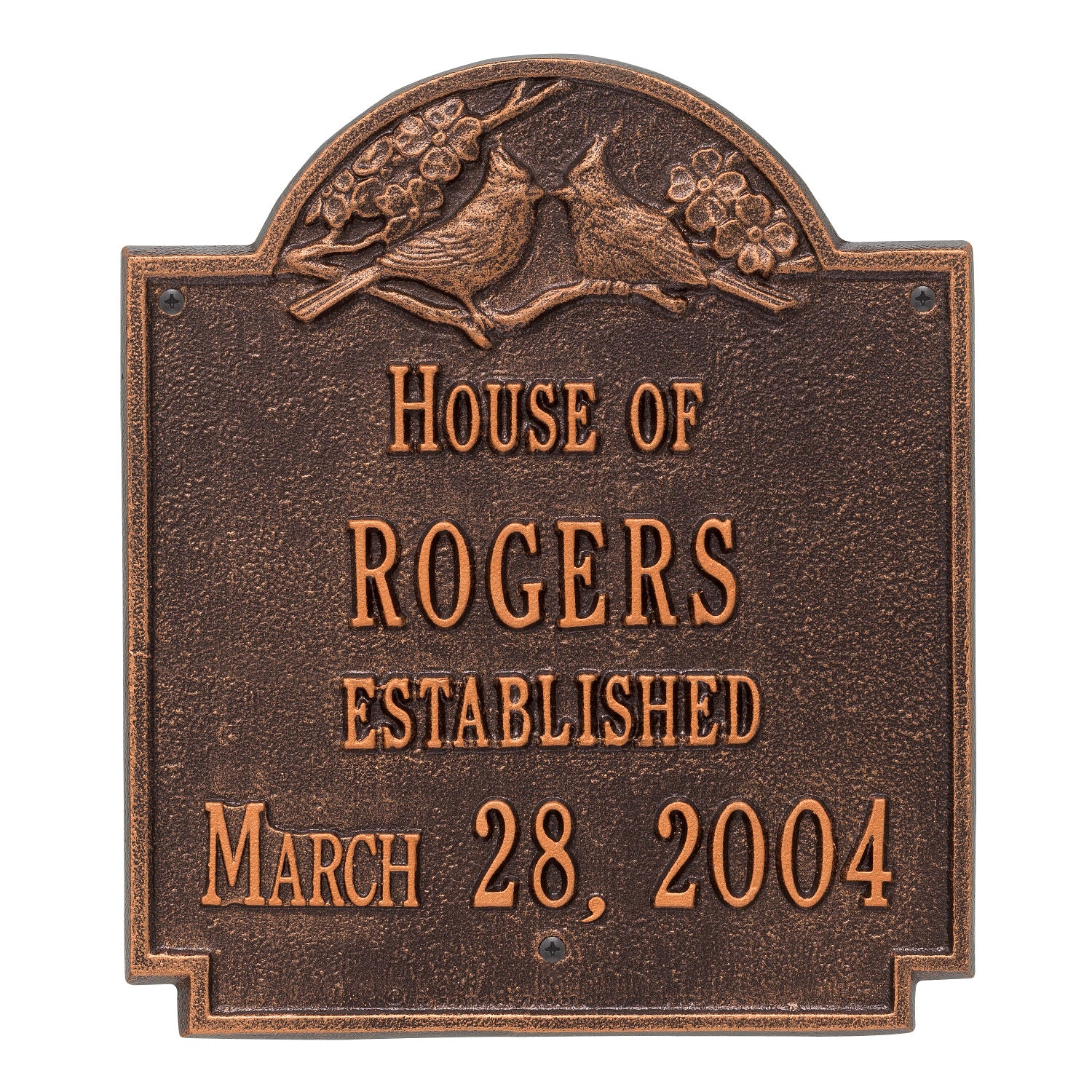 Cardinal Wedding / Anniversary Personalized Plaque