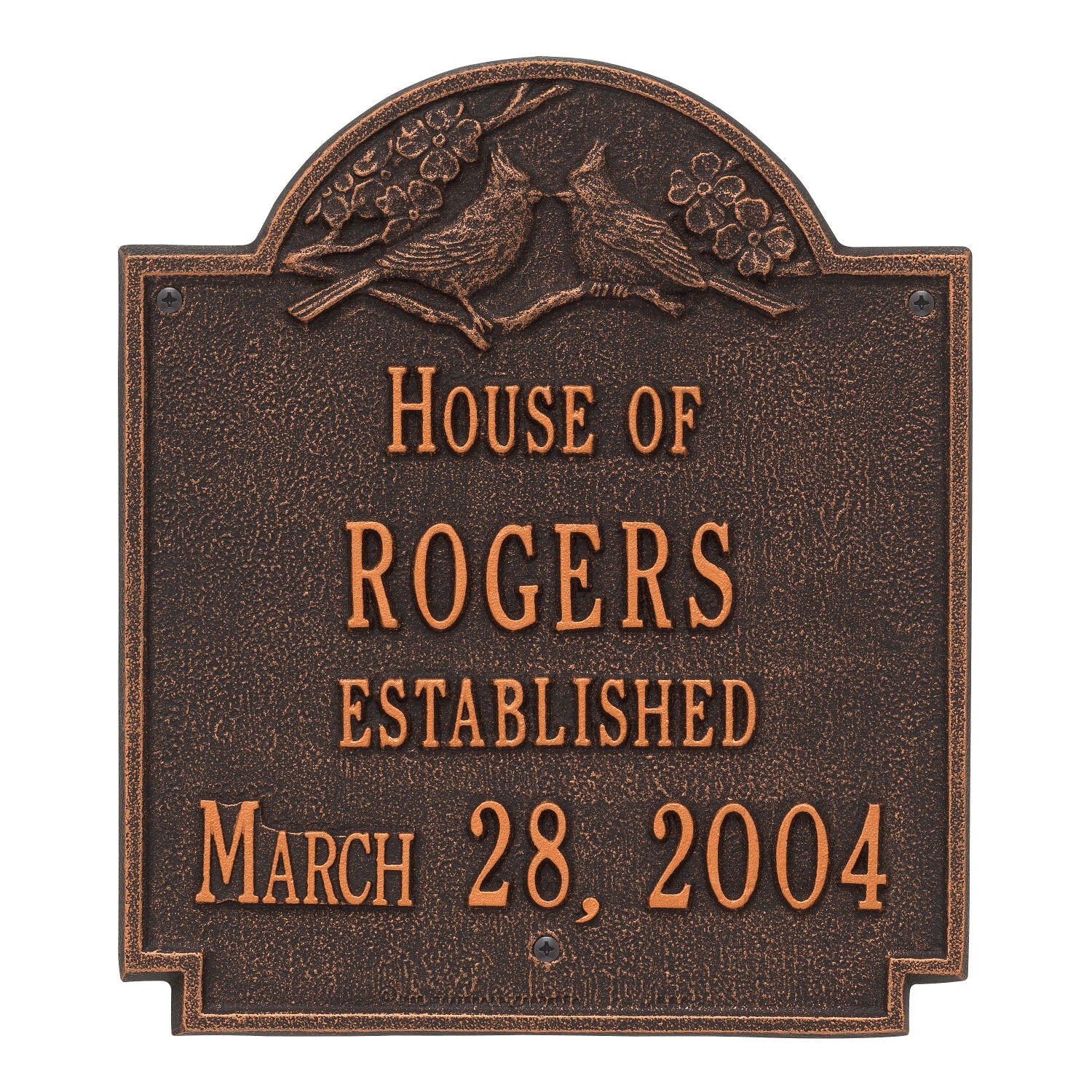 Cardinal Wedding / Anniversary Personalized Plaque