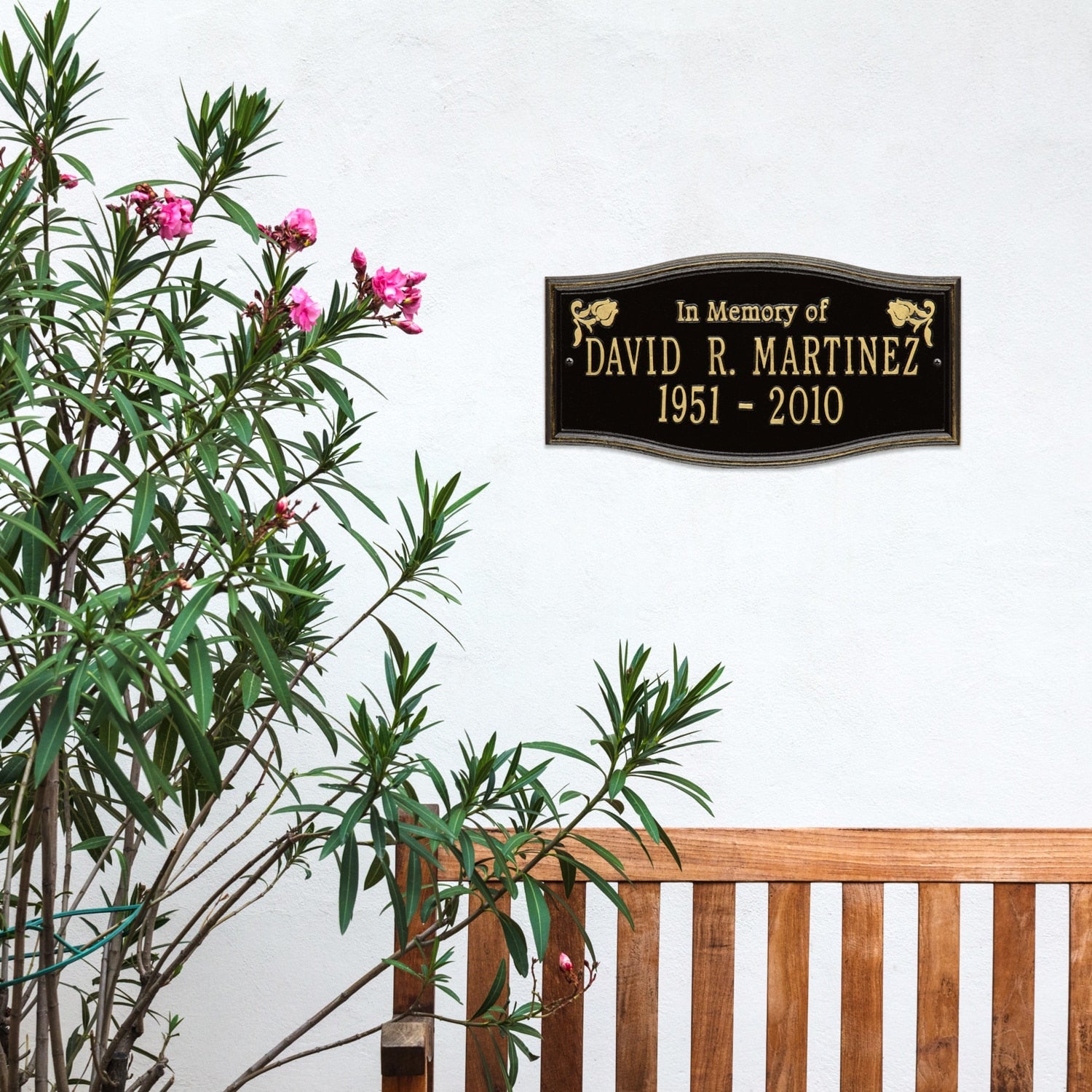 Alexandria - Standard Wall - Two Line "In Memory Of"