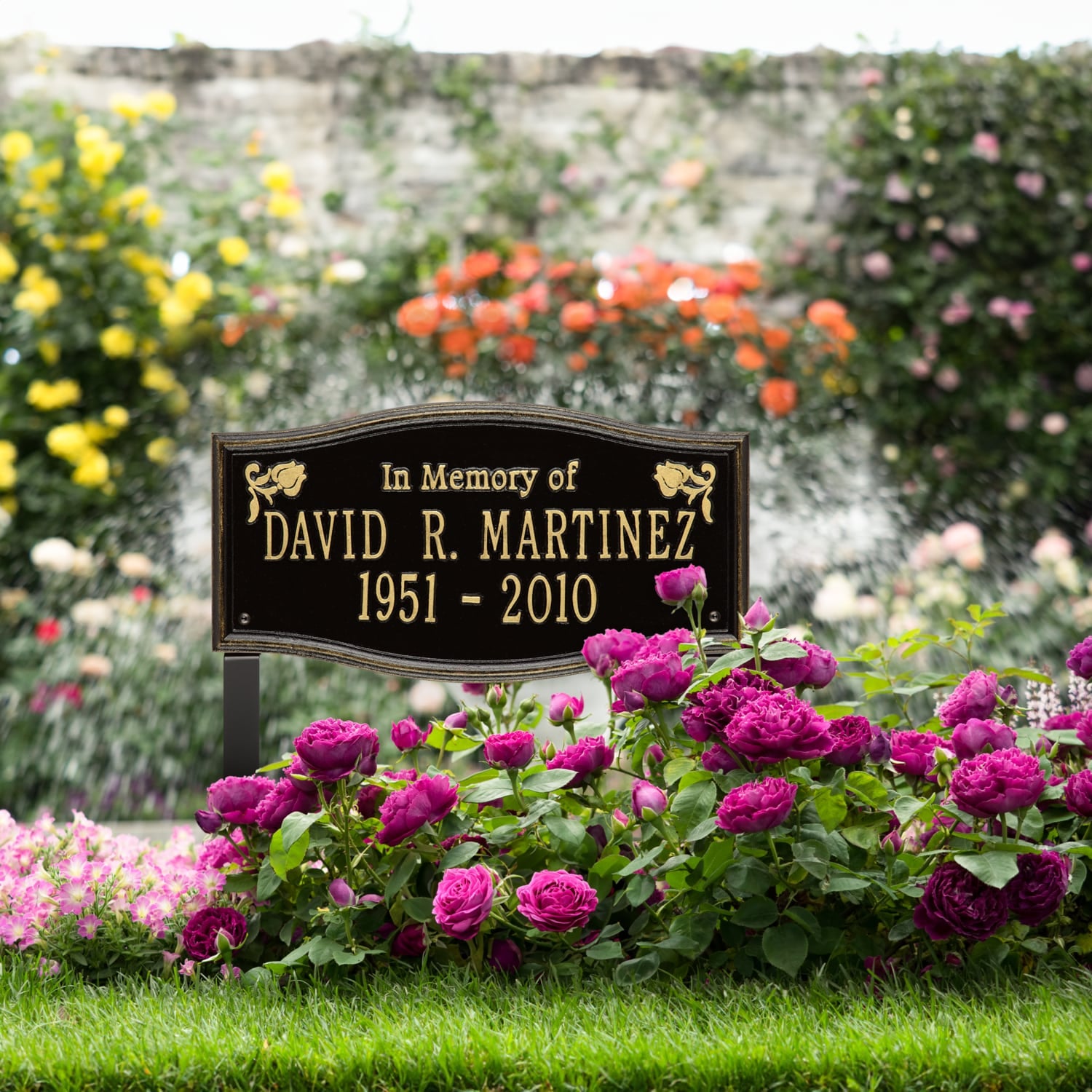 Alexandria - Standard Lawn - Two Line "In Memory Of"