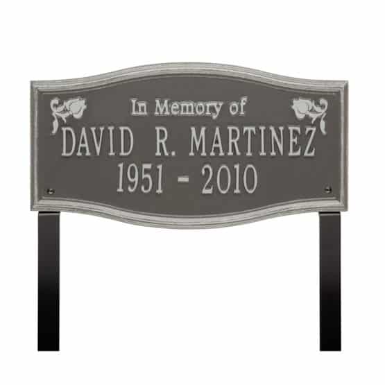 Alexandria - Standard Lawn - Two Line "In Memory Of"