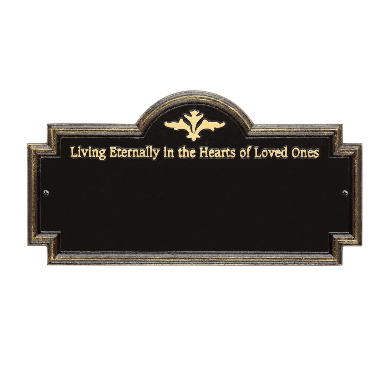 Arlington - Standard Wall - Two Line "Living Eternally"