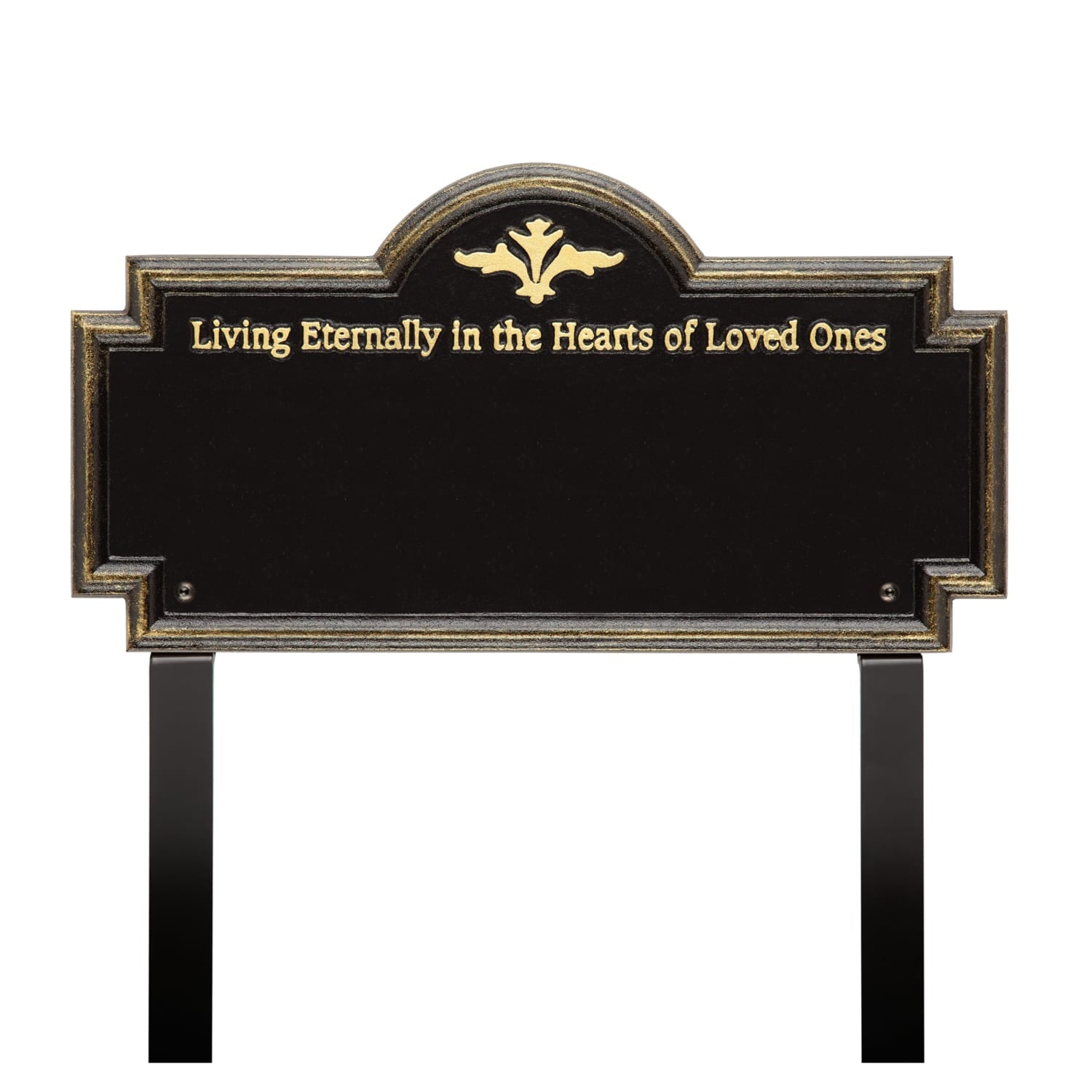 Arlington - Standard Lawn - Two Line "Living Eternally"