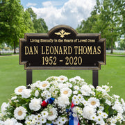 Arlington - Standard Lawn - Two Line "Living Eternally"