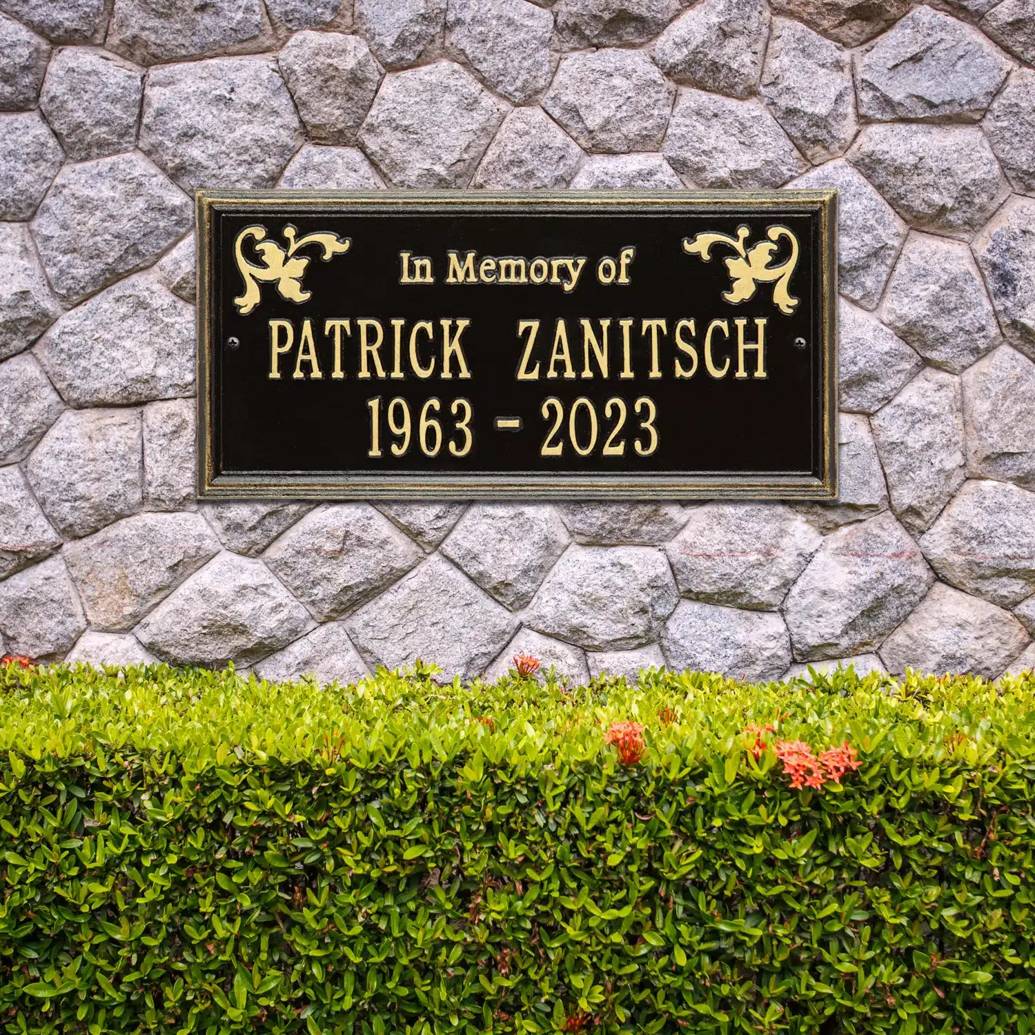 Wilmington - Standard Wall - Two Line "In Memory Of"