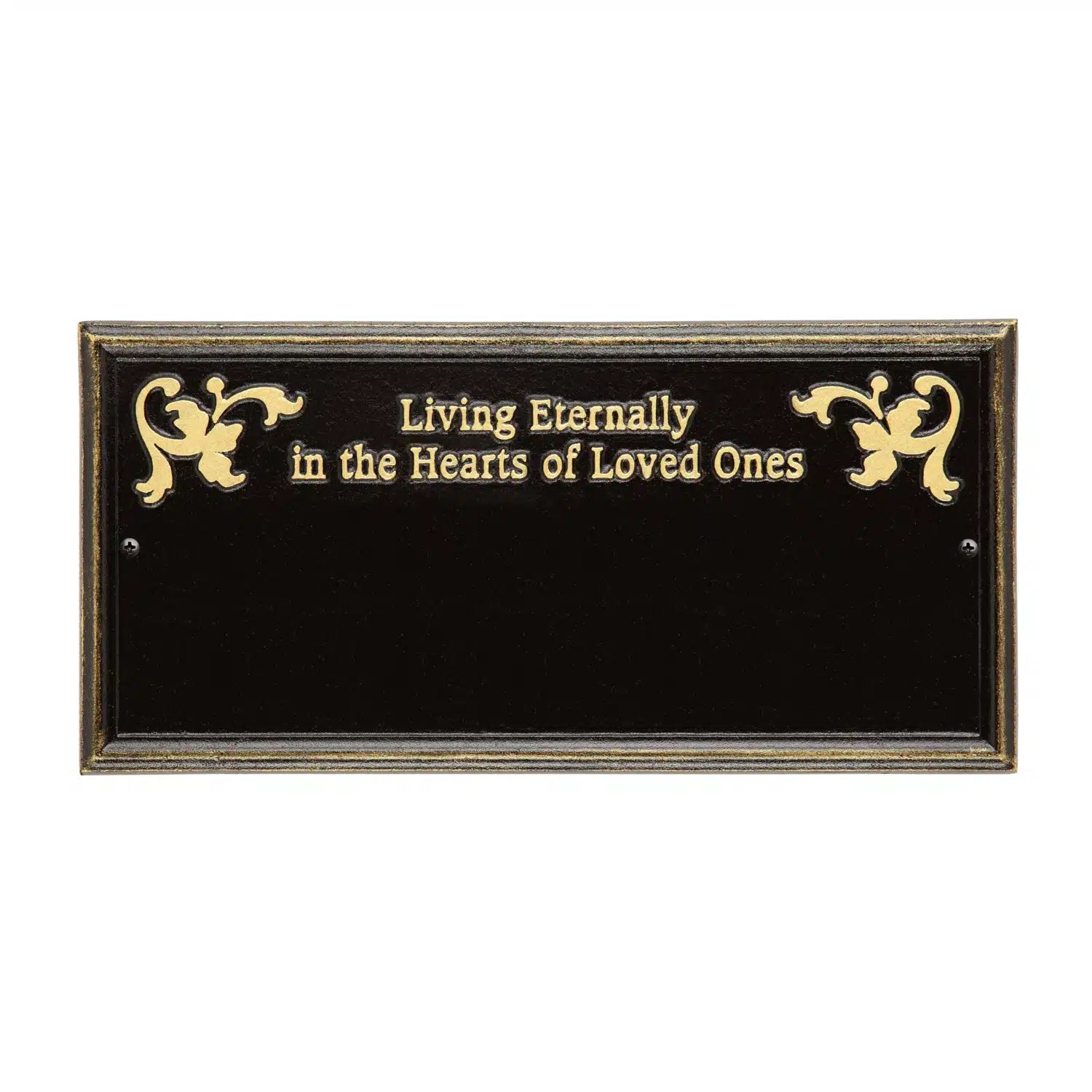 Wilmington - Standard Wall - Two Line "Living Eternally"