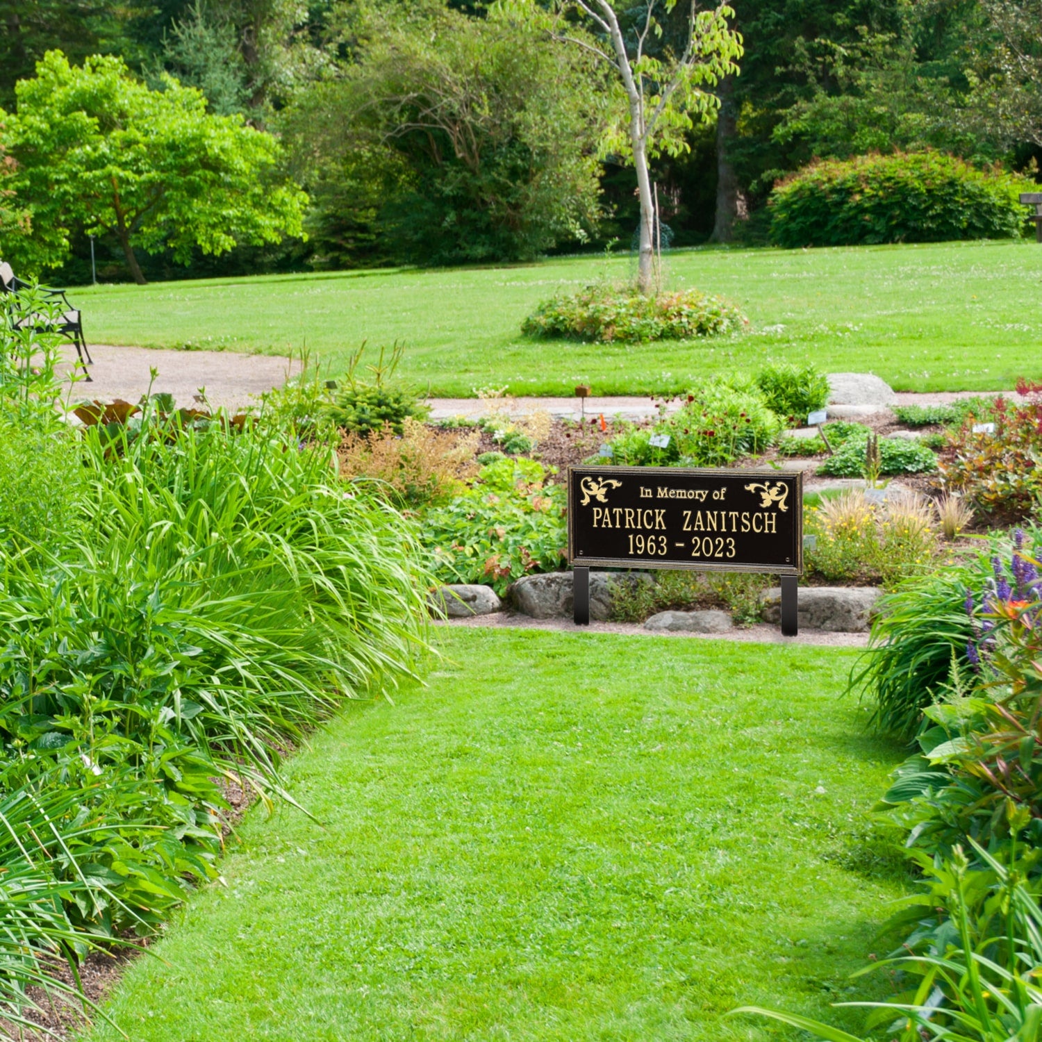 Wilmington - Standard Lawn - Two Line "In Memory Of"