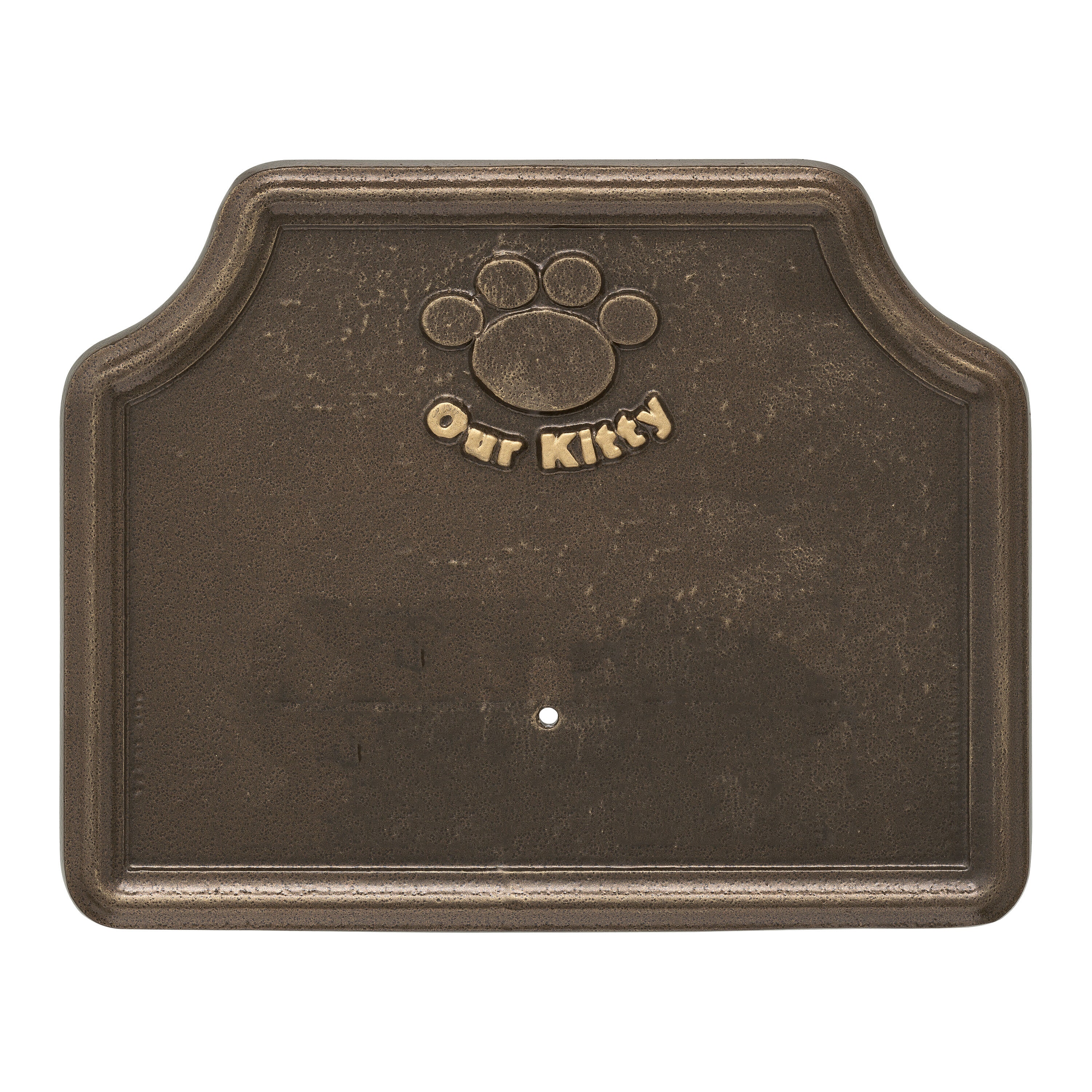 Our Kitty Cat Memorial Personalized Lawn Plaque