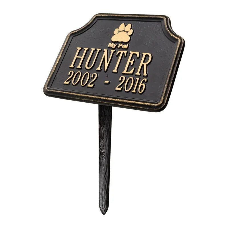My Pal Dog Memorial Personalized Lawn Plaque