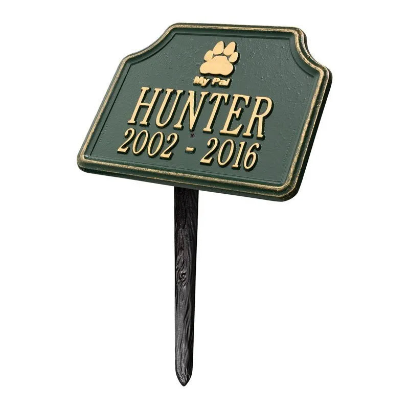 My Pal Dog Memorial Personalized Lawn Plaque
