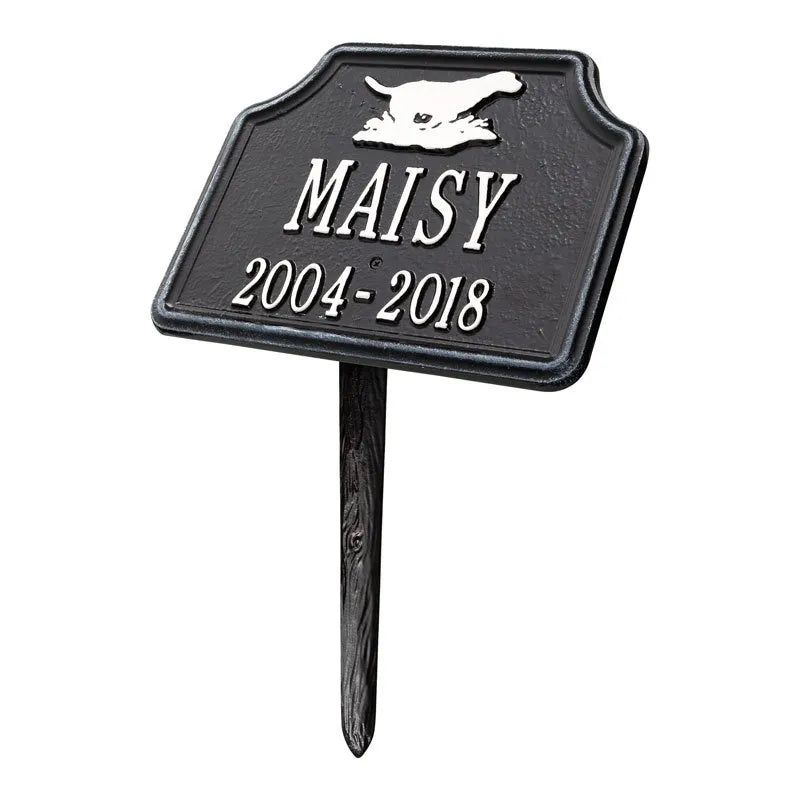Retriever Dog Memorial Personalized Lawn Plaque