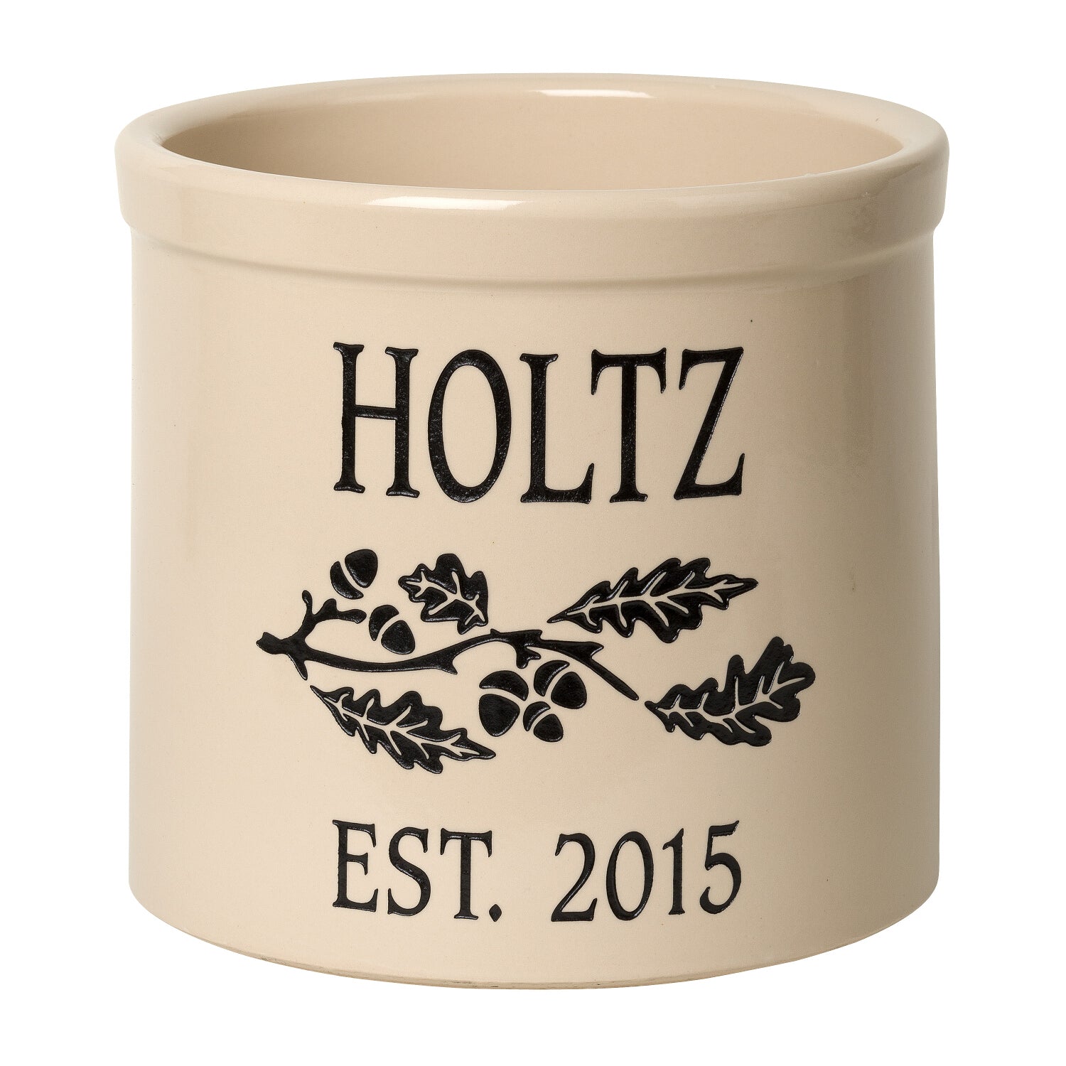 Personalized Oak Branch Established 2 Gallon Crock