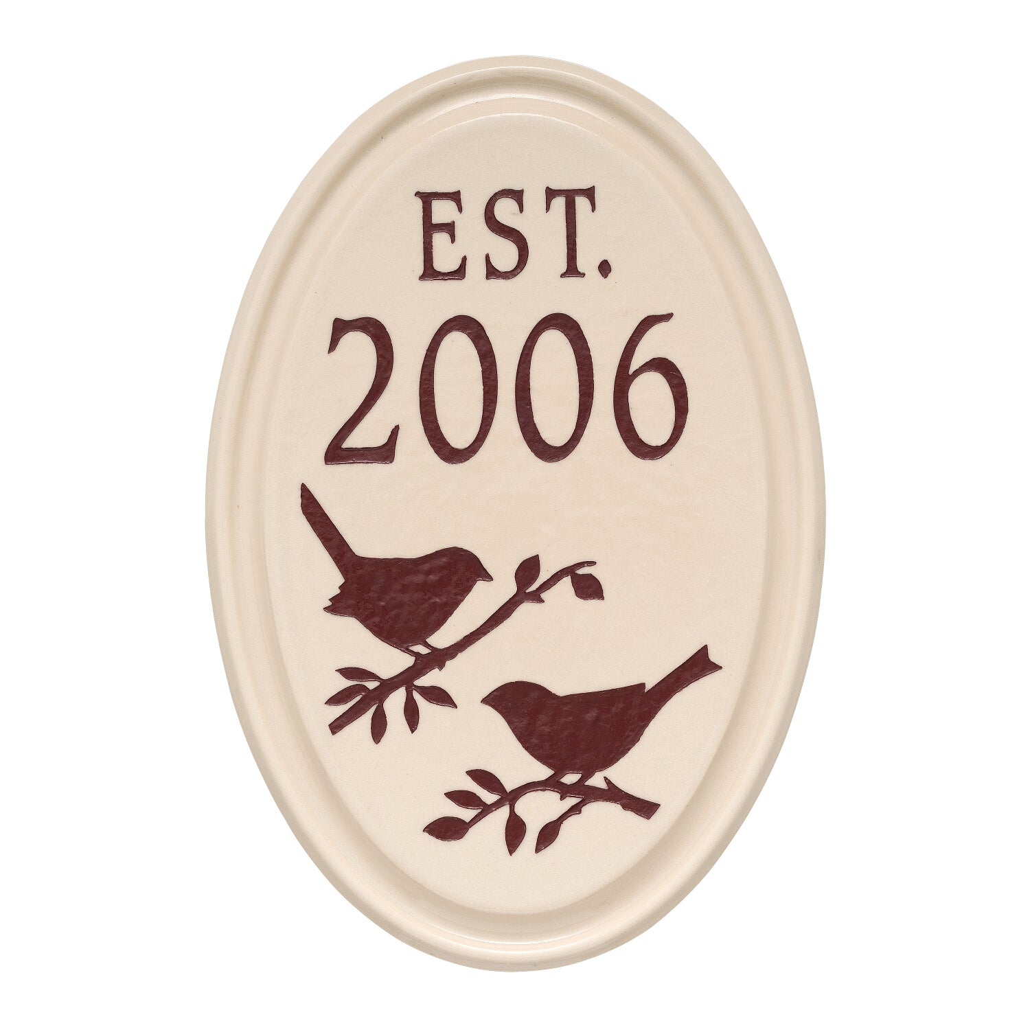 Bird Established Ceramic Personalized Plaque