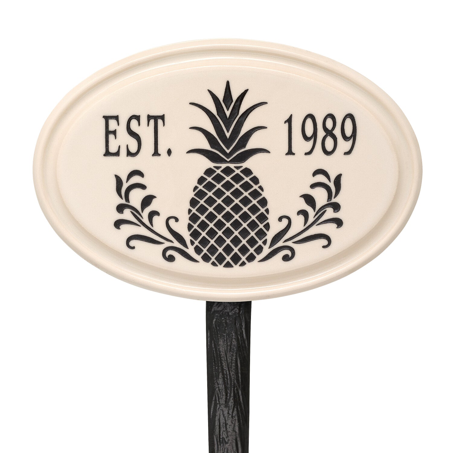 Pineapple Established Ceramic Personalized Plaque