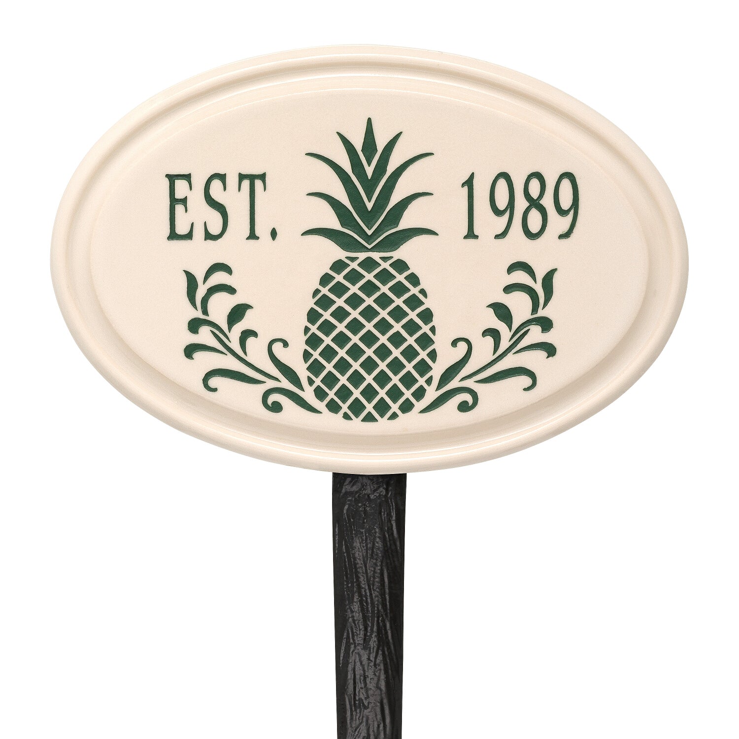 Pineapple Established Ceramic Personalized Plaque