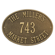 Hawthorne Oval Personalized Plaque