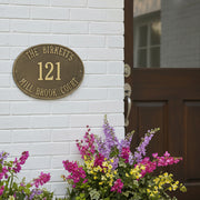 Large Hawthorne Oval Personalized Plaque