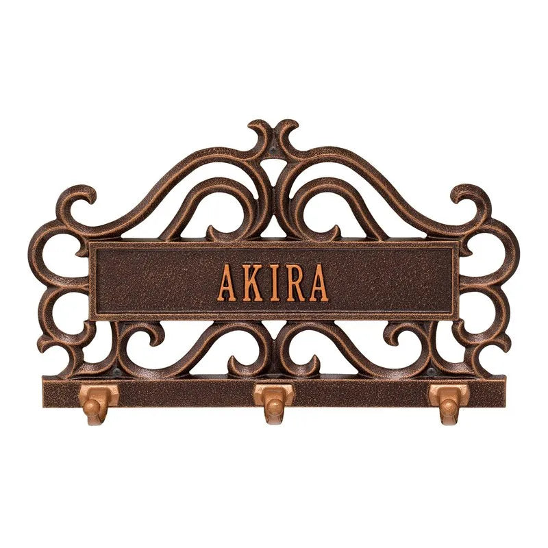 Scroll Personalized Pet Leash Hook Plaque