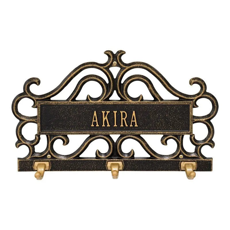 Scroll Personalized Pet Leash Hook Plaque