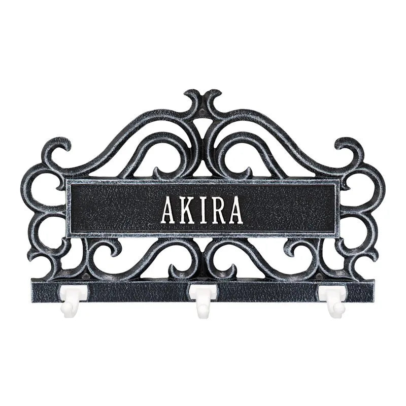 Scroll Personalized Pet Leash Hook Plaque