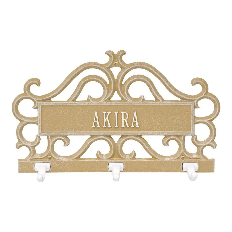 Scroll Personalized Pet Leash Hook Plaque