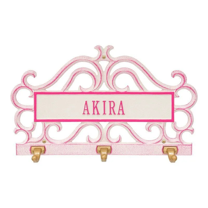 Scroll Personalized Pet Leash Hook Plaque
