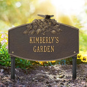 Butterfly Blossom Garden Personalized Lawn Plaque