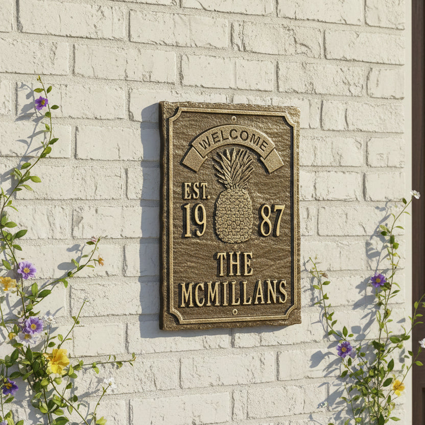 Antebellum Welcome Anniversary Personalized Plaque