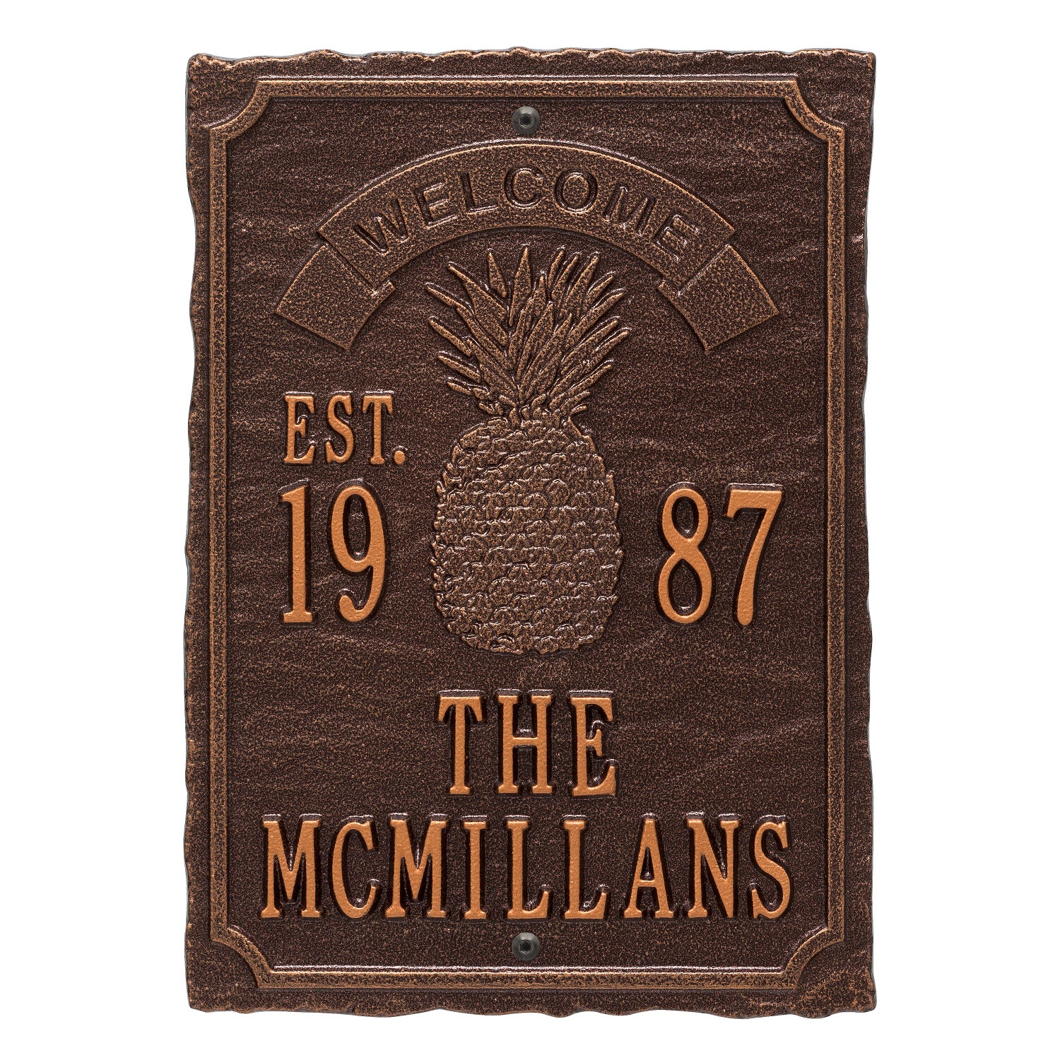 Antebellum Welcome Anniversary Personalized Plaque