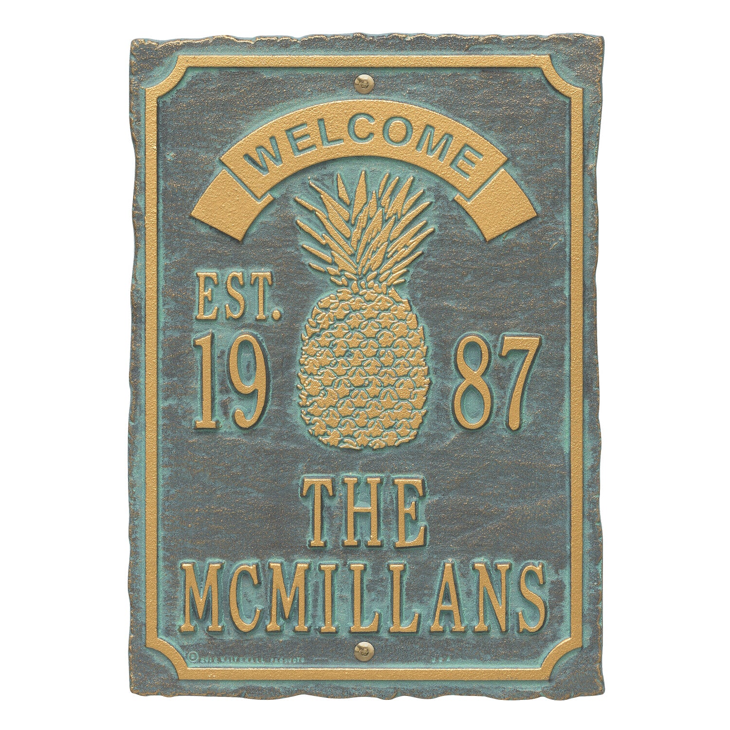 Antebellum Welcome Anniversary Personalized Plaque