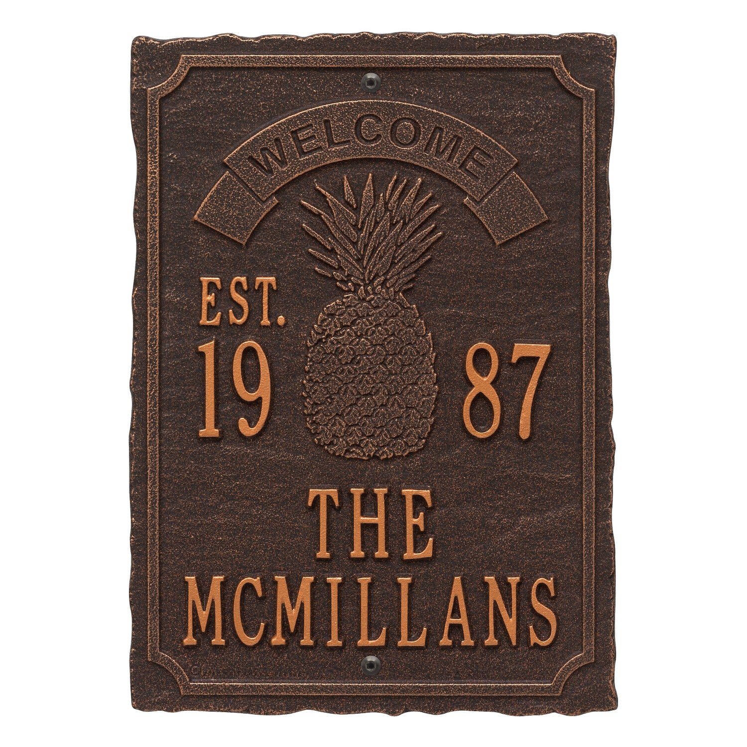 Antebellum Welcome Anniversary Personalized Plaque