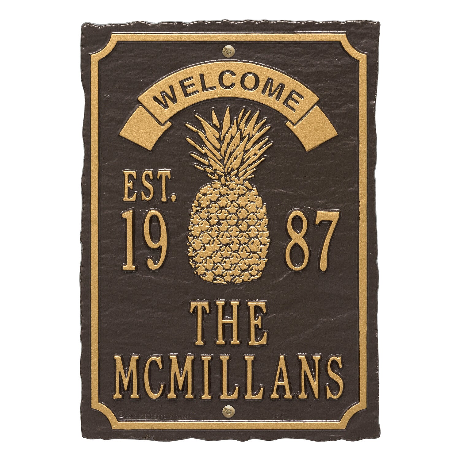 Antebellum Welcome Anniversary Personalized Plaque