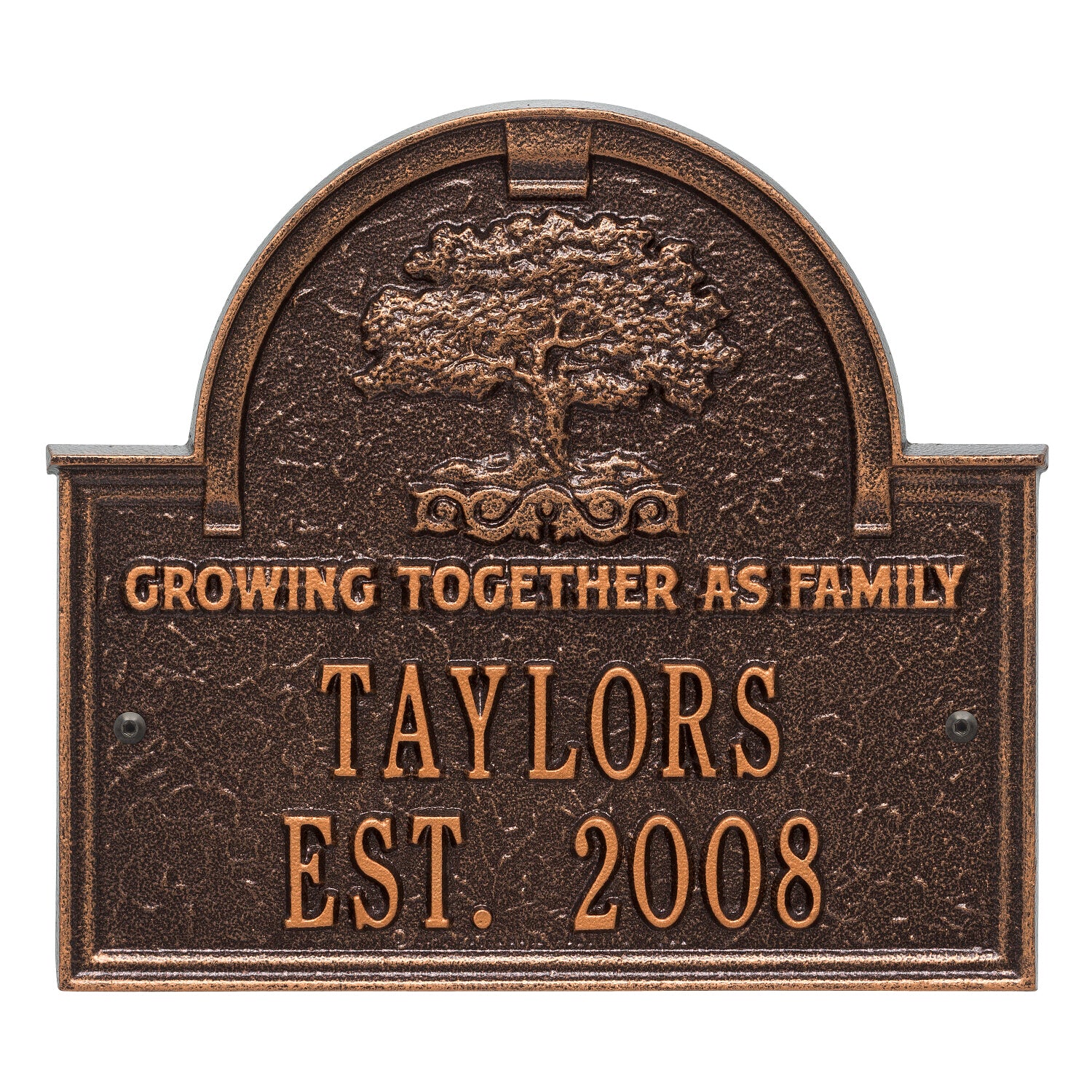 Family Tree Anniversary Wedding Personalized Plaque