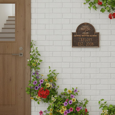 Family Tree Anniversary Wedding Personalized Plaque