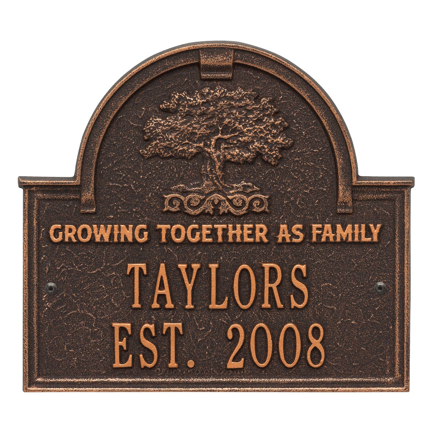 Family Tree Anniversary Wedding Personalized Plaque