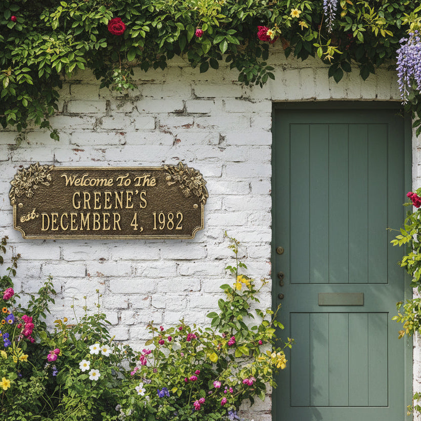 Daisy Welcome Anniversary Personalized Plaque