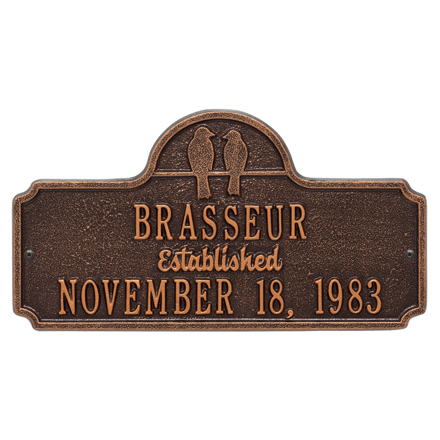 Love Birds Anniversary Wedding Personalized Plaque