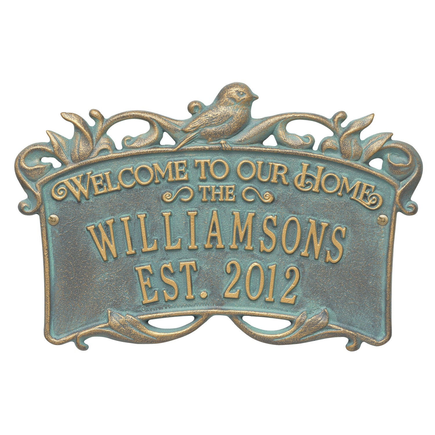 Songbird Welcome Anniversary Personalized Plaque