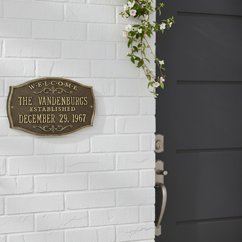 Brookfield Welcome Anniversary Personalized Plaque